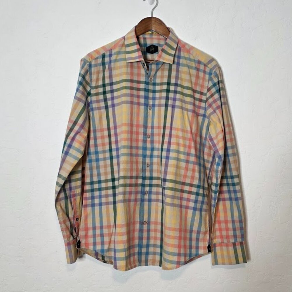 Rare Rabbit Men's Long Sleeve Button-down Shirt Size Large